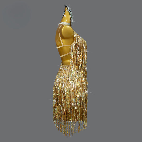 shimmy dance dress gold Shimmy Shimmy Shake Dress main image 1
