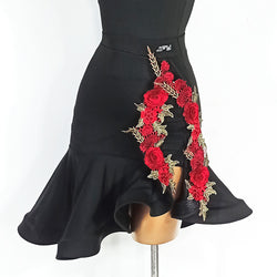 Embroidery Latin Dance Skirt