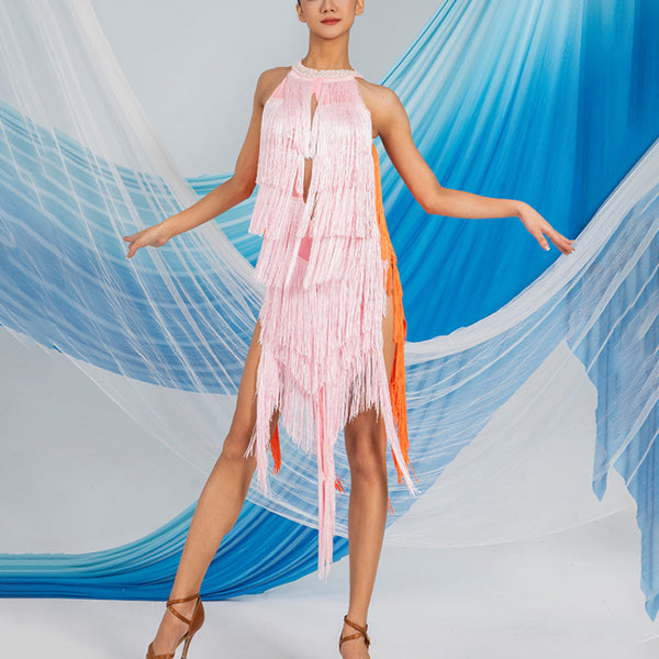 Multi-layered Tassel Latin Dance  Dress