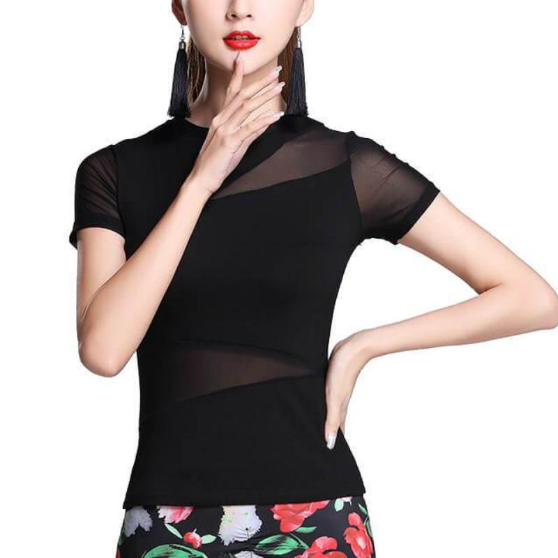 sheer dance top