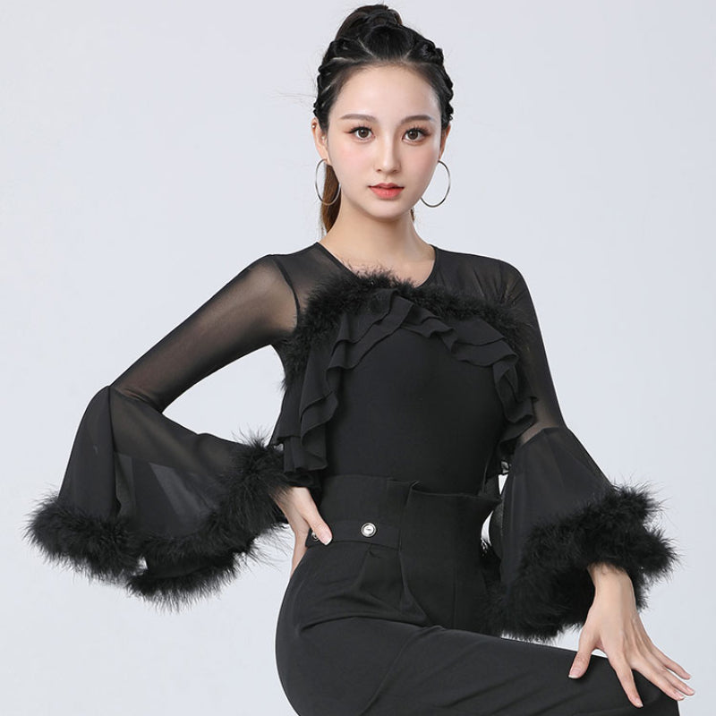 Ostrich Feather Ballroom/Latin Top