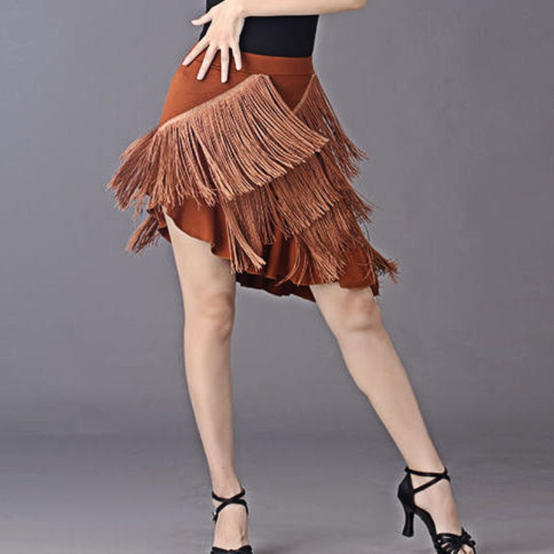 Asymmetrical 2025 tassel skirt