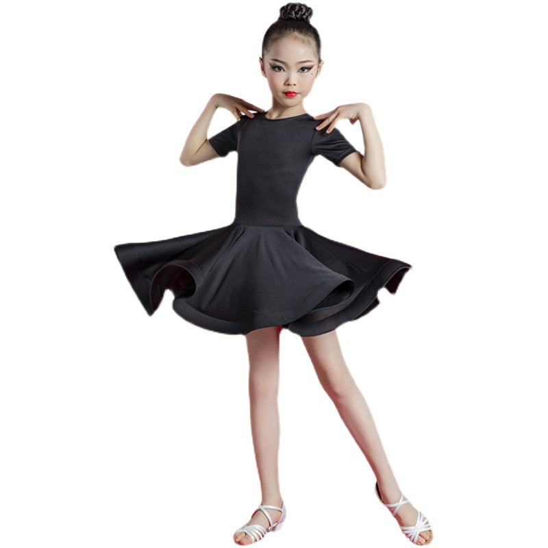 Girls Bow Ballet Latin Dance Dress