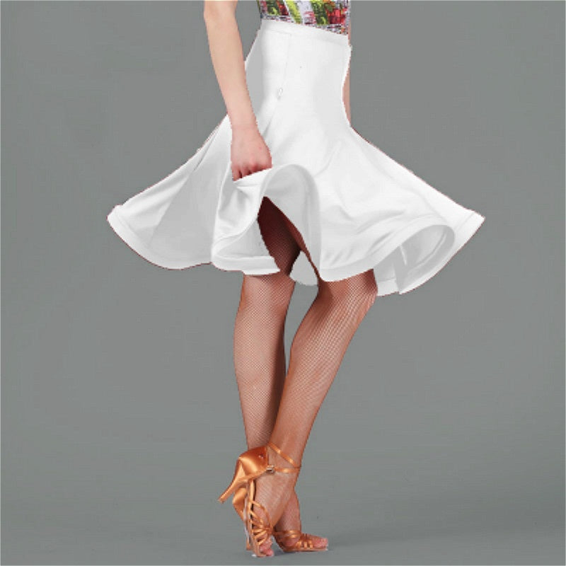 White flowy dance on sale skirt