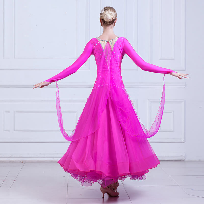 A-Line Rhinestones Elegant Ballroom Dress