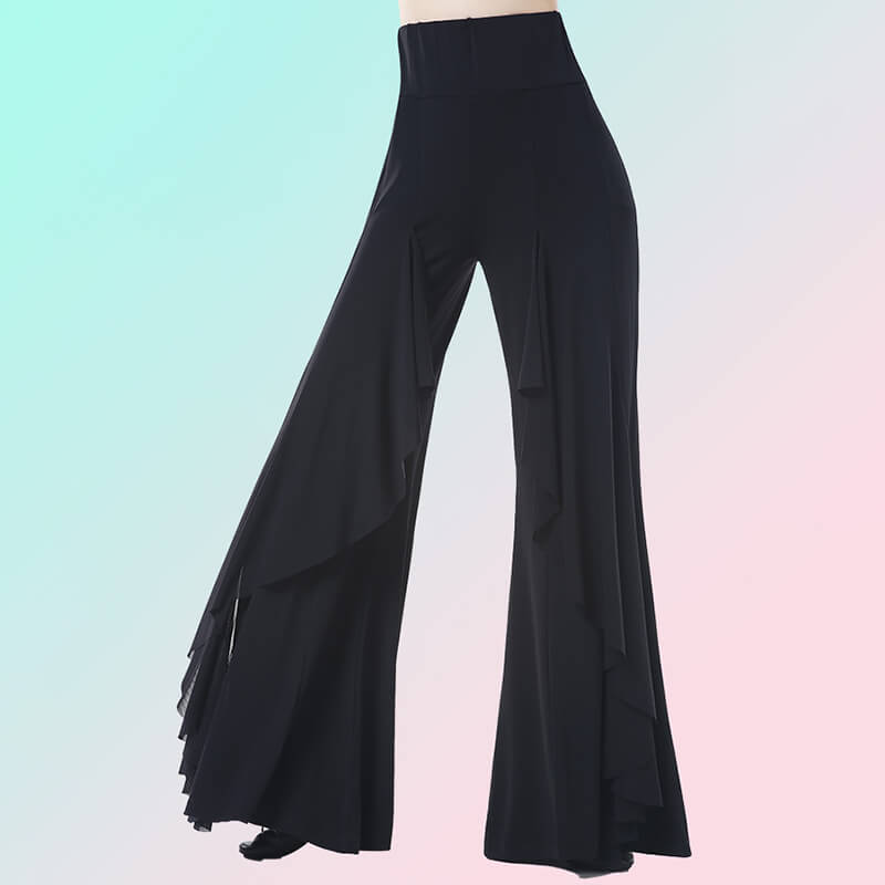 Women Flare Latin /Ballroom Dance Pants Bell Bottom Trousers – DANCEYM