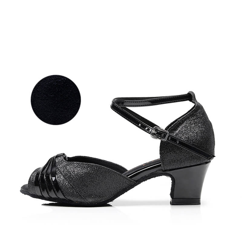 Black Ballroom Shoes 5cm heel