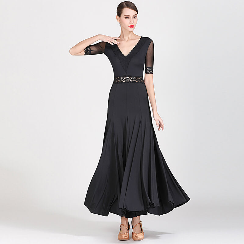 Black ballroom Dress