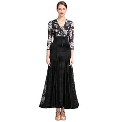 Black ballroom dance dress 1