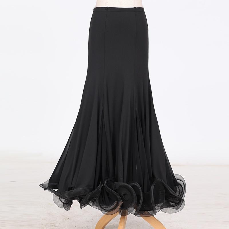 Black flared shop dance skirt