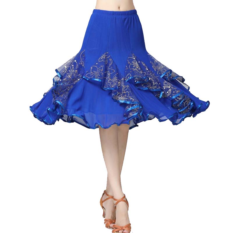 Floral Swing Ballroom Dance Skirt