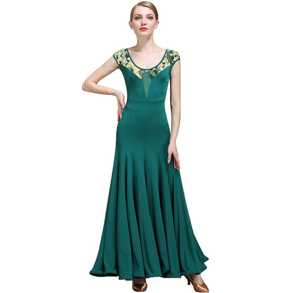 Green ballroom dress 1