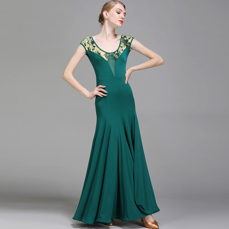 Green ballroom dress 2