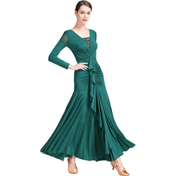 Green ballroom dress