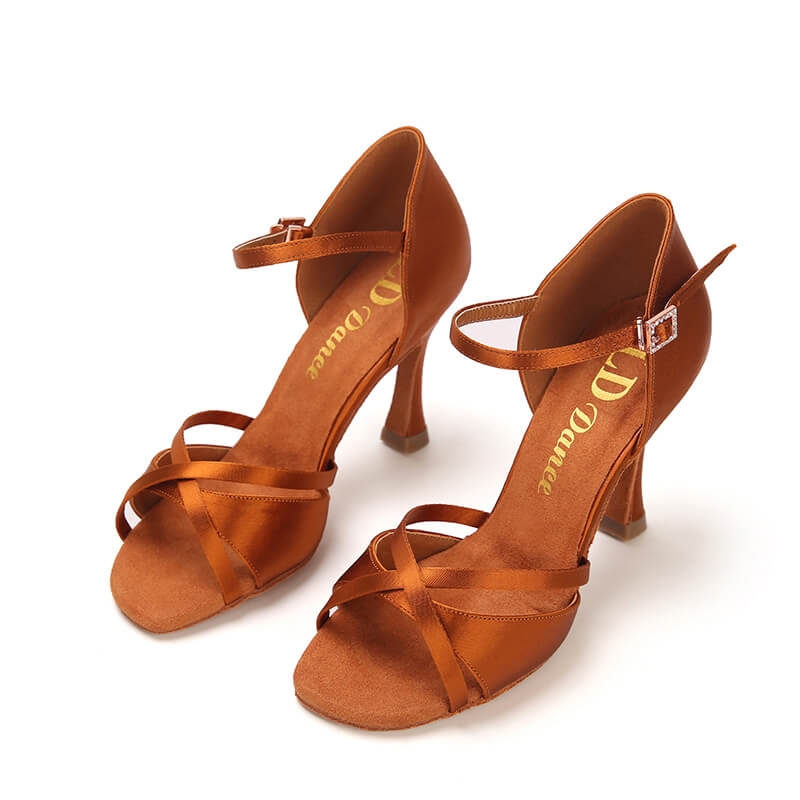 Open Toe Elegant Latin Shoes 2.6"