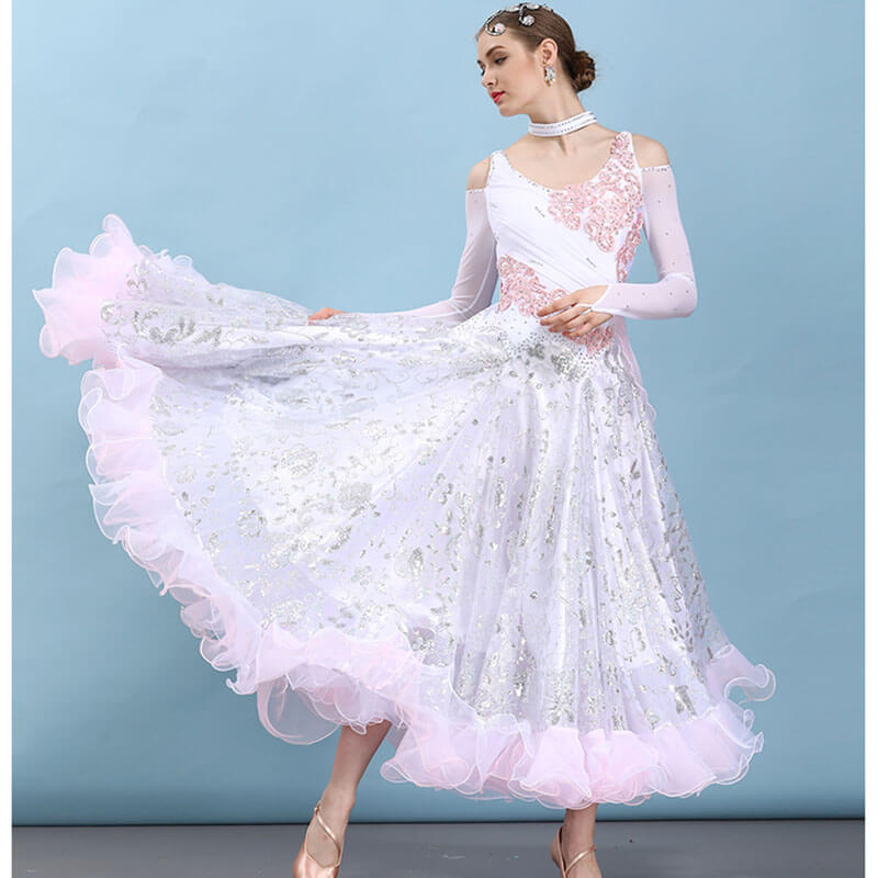 White 2024 ballroom dresses