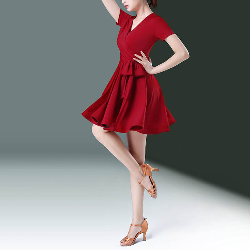 Short Sleeve A-Line Knee-Length Dress