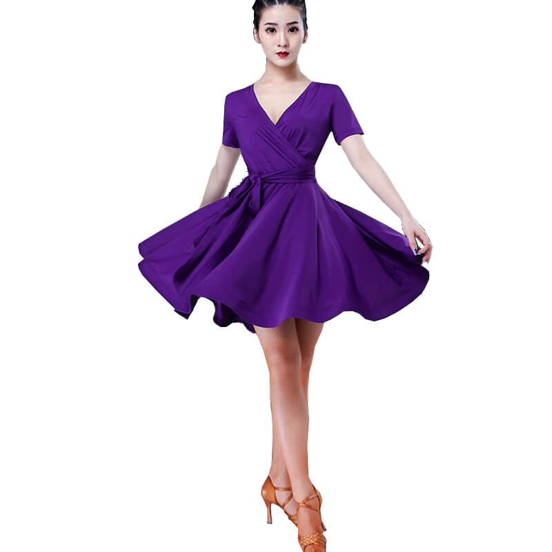 Short Sleeve A-Line Knee-Length Dress
