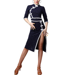 Tailored Knee-Length Latin Dress
