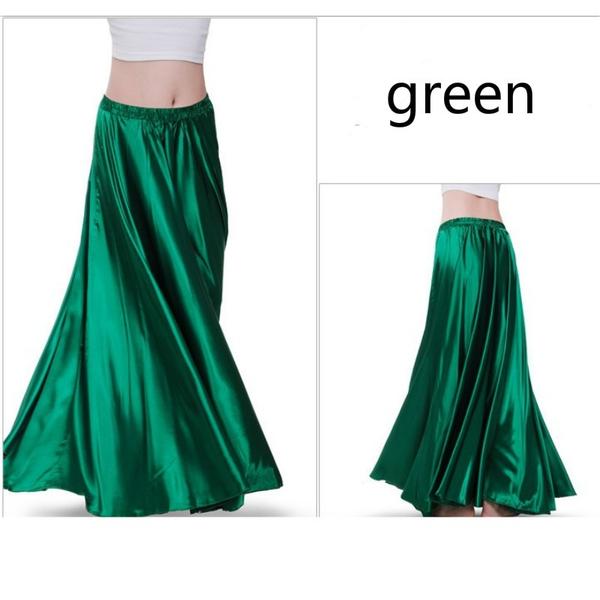 Green Women Contemporary Dance Skirt