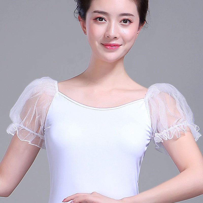 Womens Ball Gown Long Boat Neck Puff Sleeve Ballet Dress DANCEYM Womens Ball Gown Long Boat Neck Puff Sleeve Ballet Dress DANCEYM