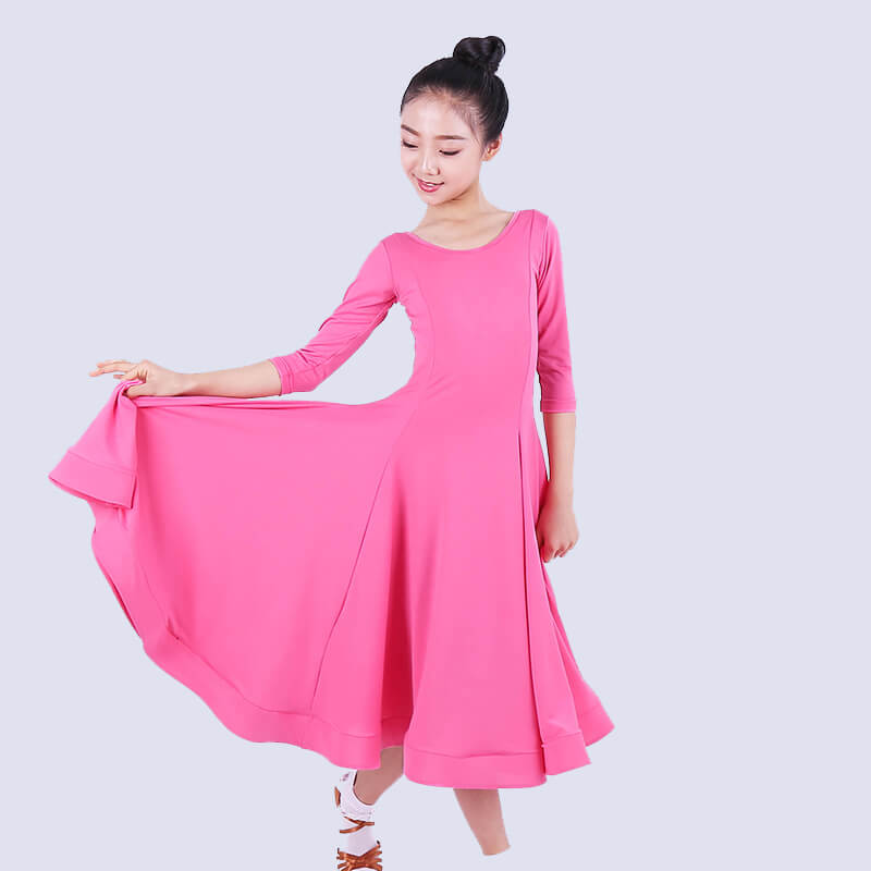 Flared Calf-Length Ballroom Dress