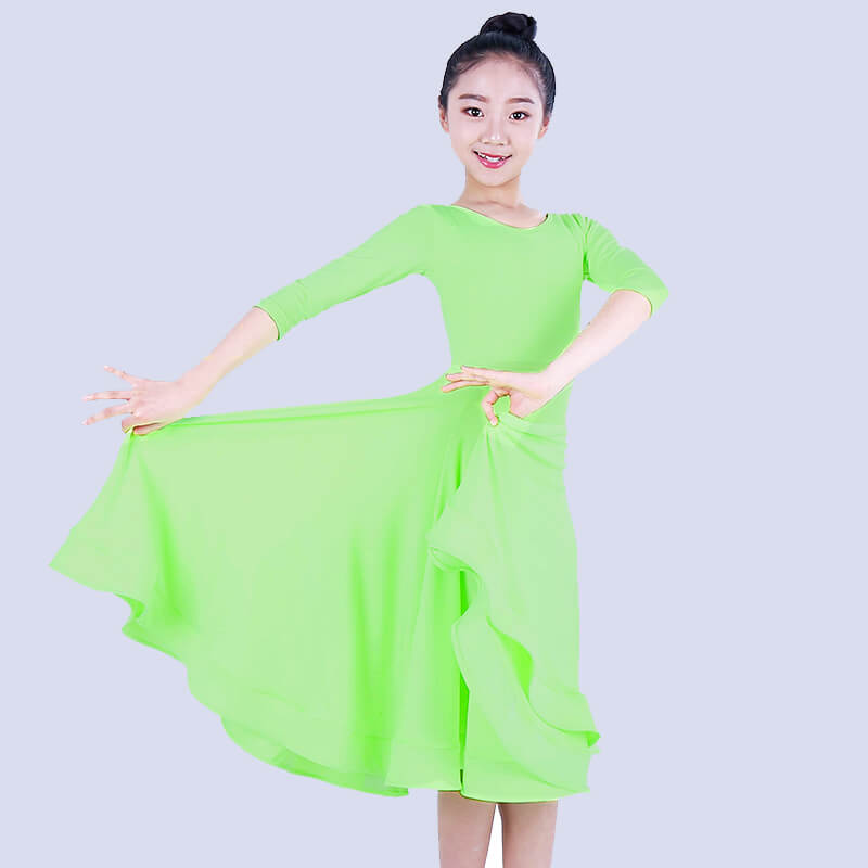 Flared Calf-Length Ballroom Dress