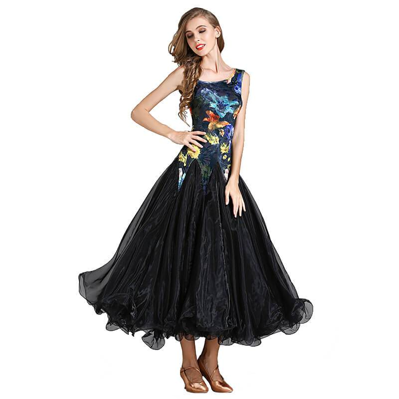 Womens Princess Long Square Neck Sleeveless Ballroom Dress Lace – DANCEYM