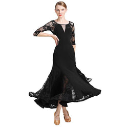 black ballroomdance dress 1