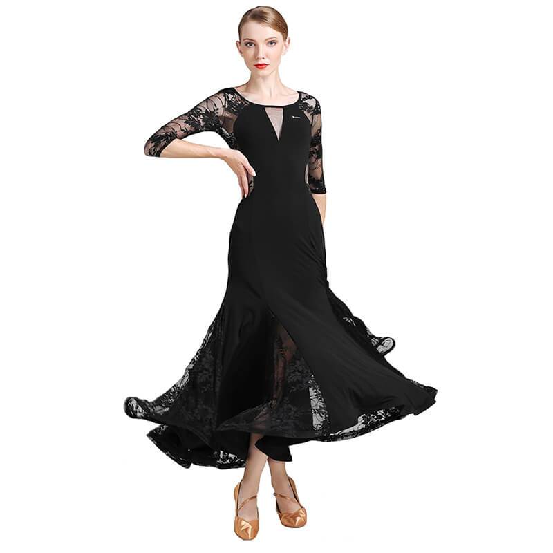 black ballroomdance dress 1