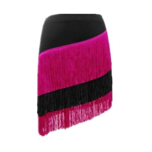 black pink latin skirt