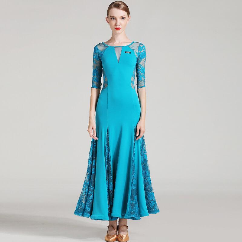 blue ballroomdance dress 1