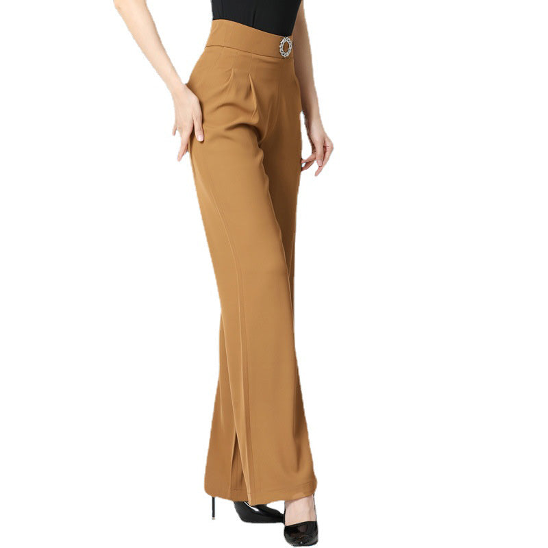 Women Modern Ballroom Latin Dance Flare Pants High Waisted Wide Leg Practice Trousers Casual DANCEYM Women Modern Ballroom Latin Dance Flare Pants High Waisted Wide Leg Practice Trousers Casual DANCEYM