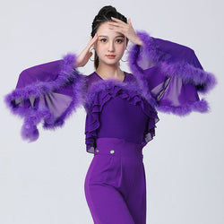 Ostrich Feather Ballroom/Latin Top