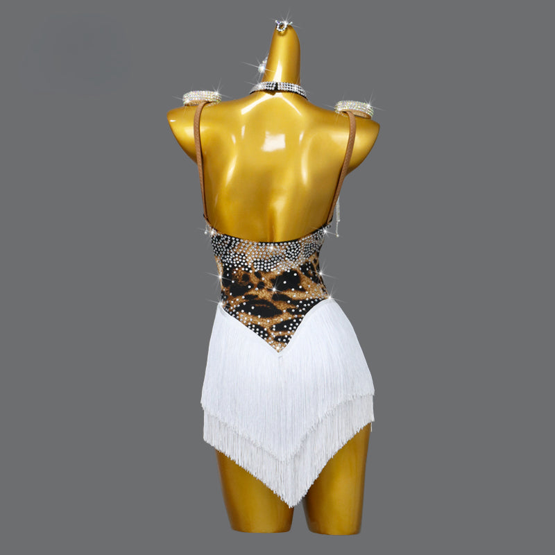 Customzied Leopard Latin Dance Dress