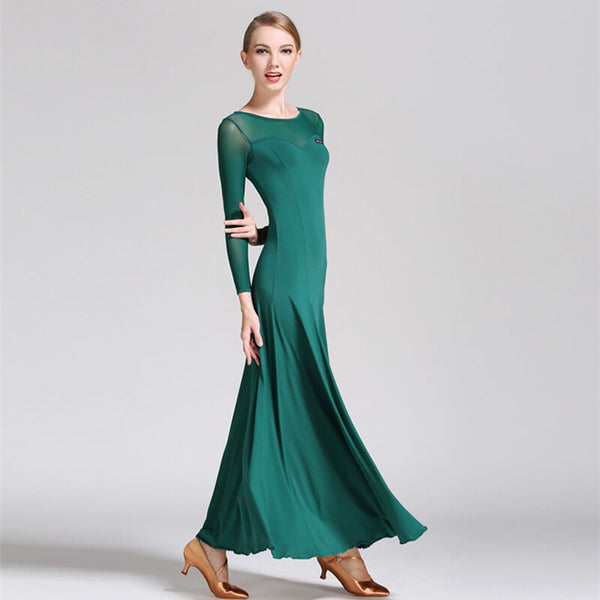 green ballroom Dress 2