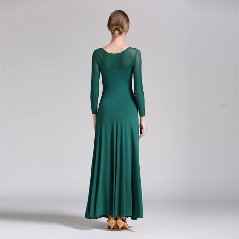 green ballroom Dress 3