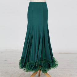 green ballroom dance dress