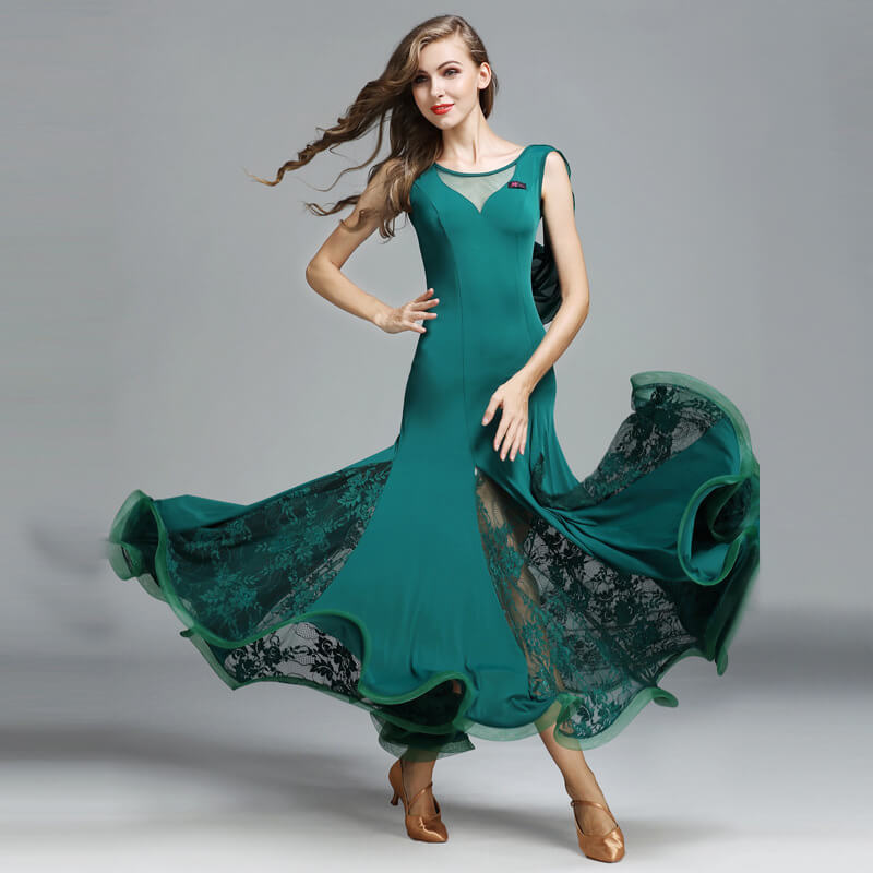 green ballroom dress 1