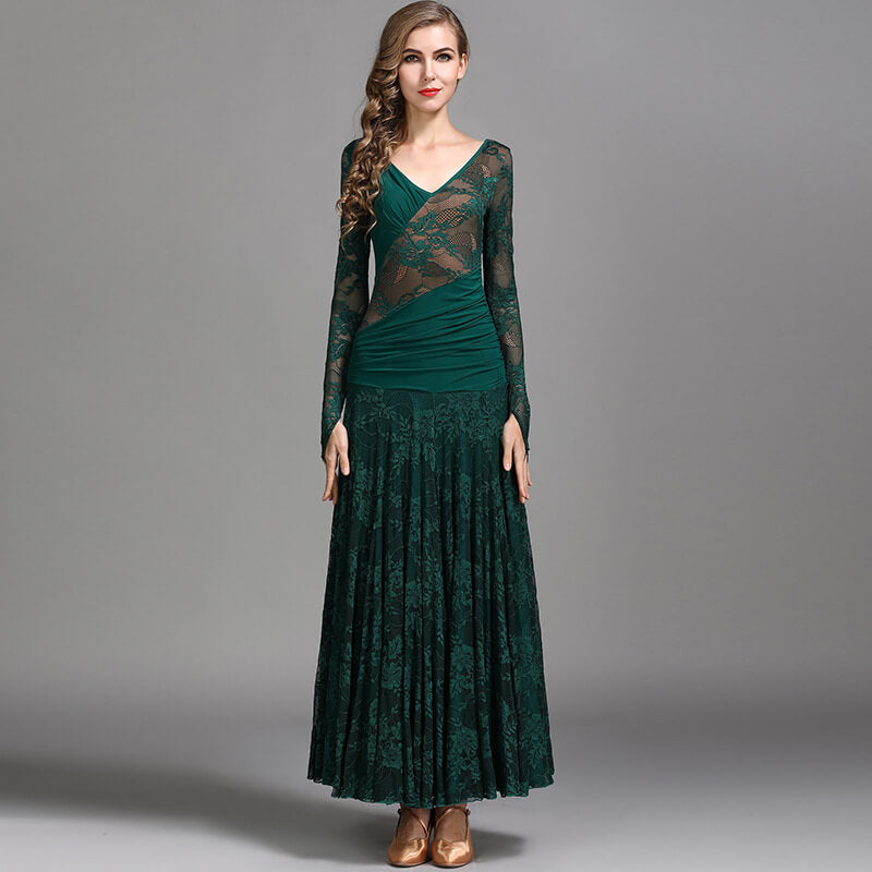 Dark Green Ballroom Dress