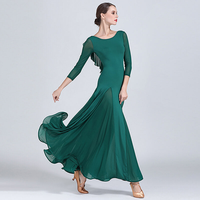 green ballroom dress 2