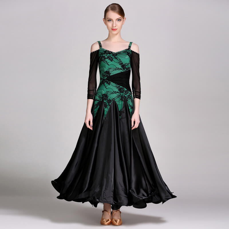 green ballroom dress 2