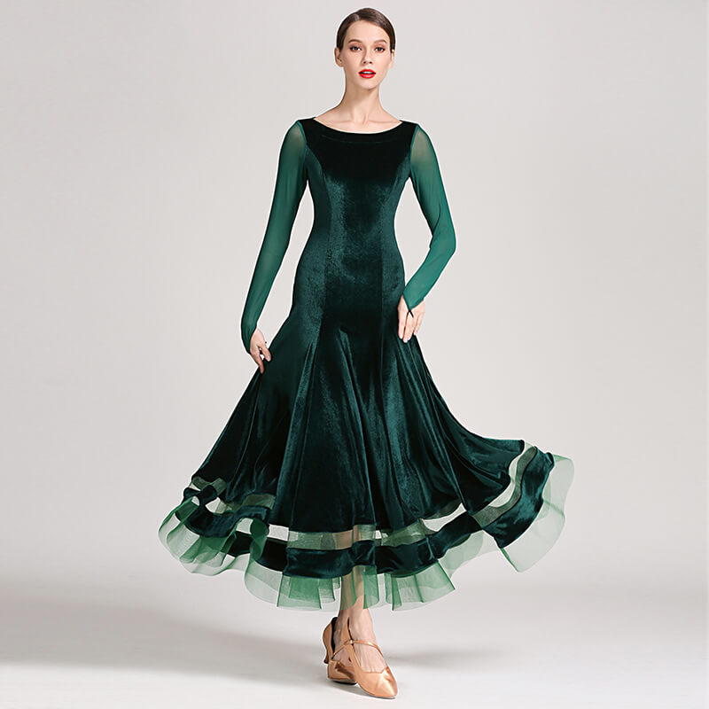green ballroom dress 3