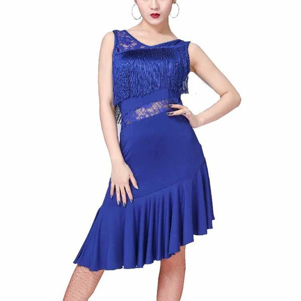 latin dress-blue