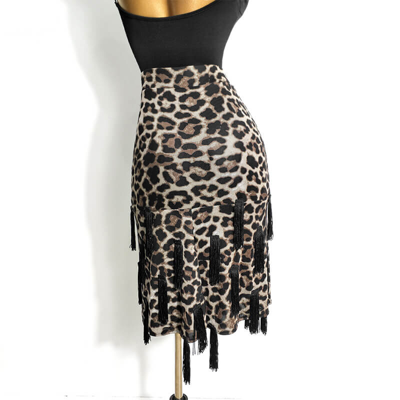 Cool Leopard Latin Skirt