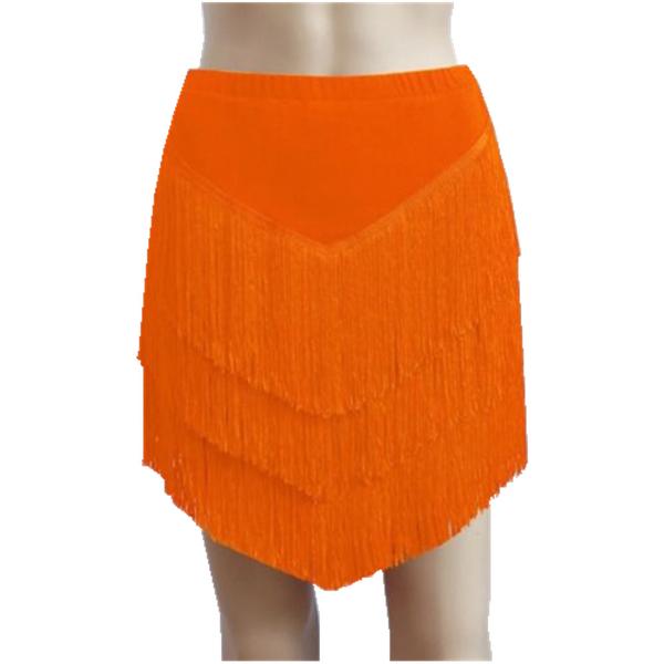 orange latin skirt