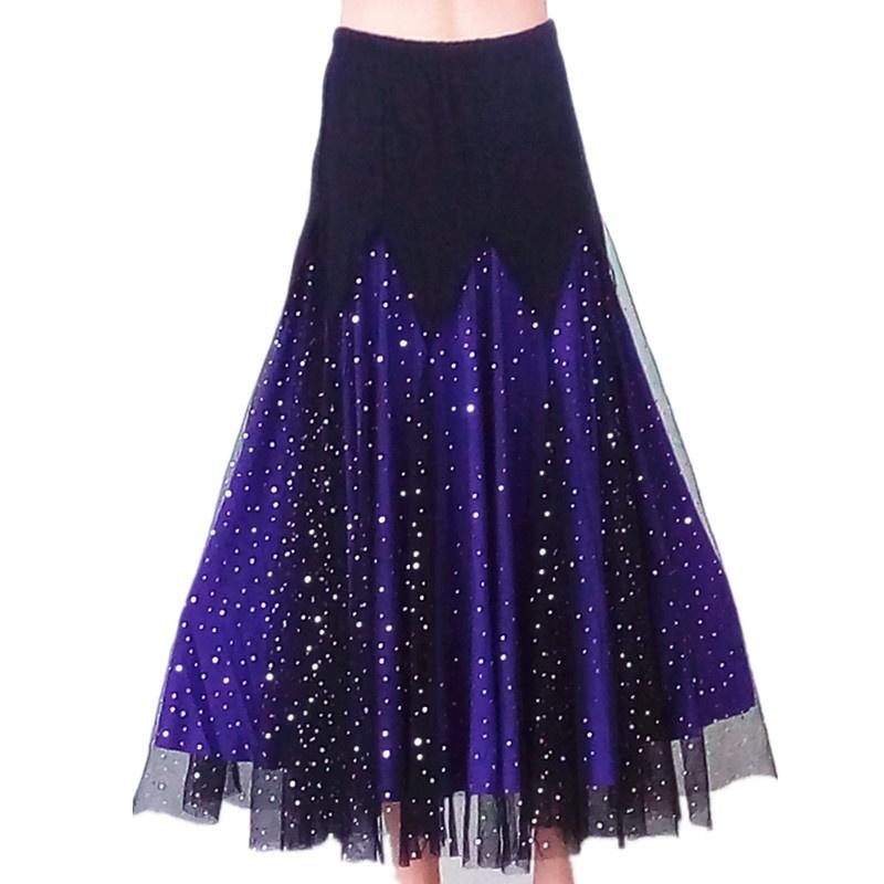 purple ballroom skirt
