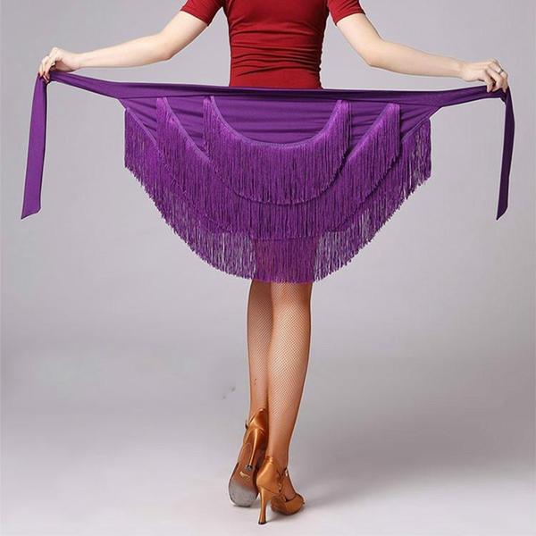 purple latin skirt