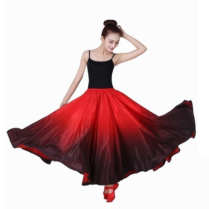 red ballroom dance skirts