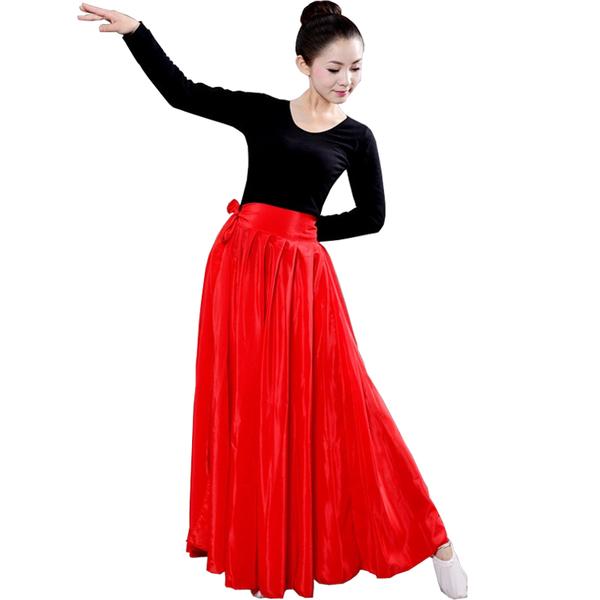 red contemporary skirt